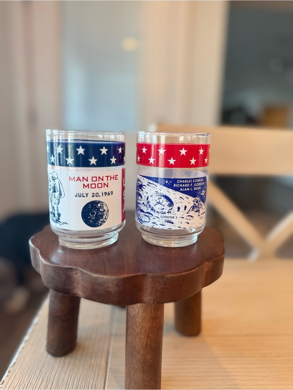Apollo 11, Apollo 12 Commemorative drinking glasses
